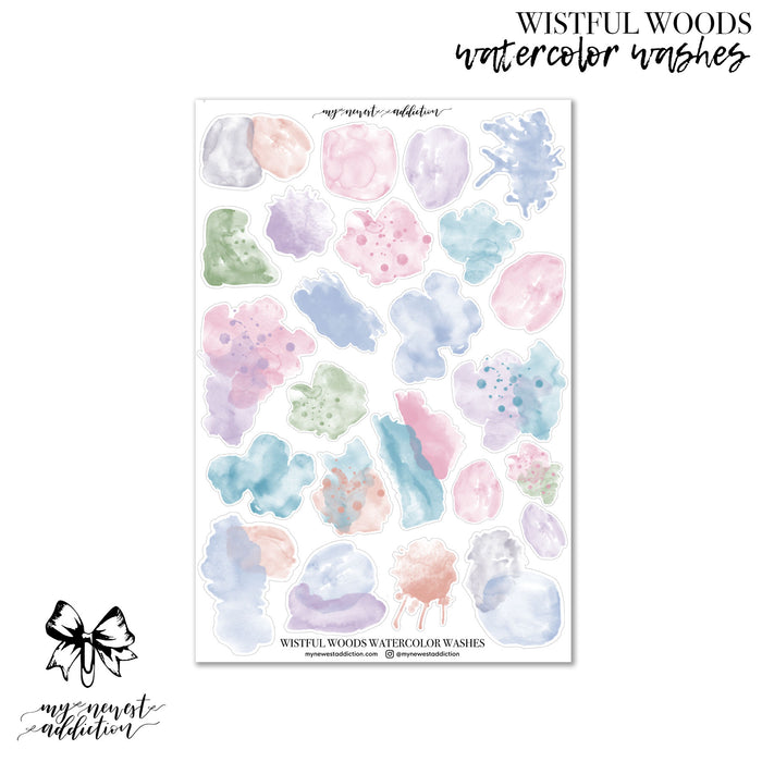 Wistful Woods Watercolor Swashes