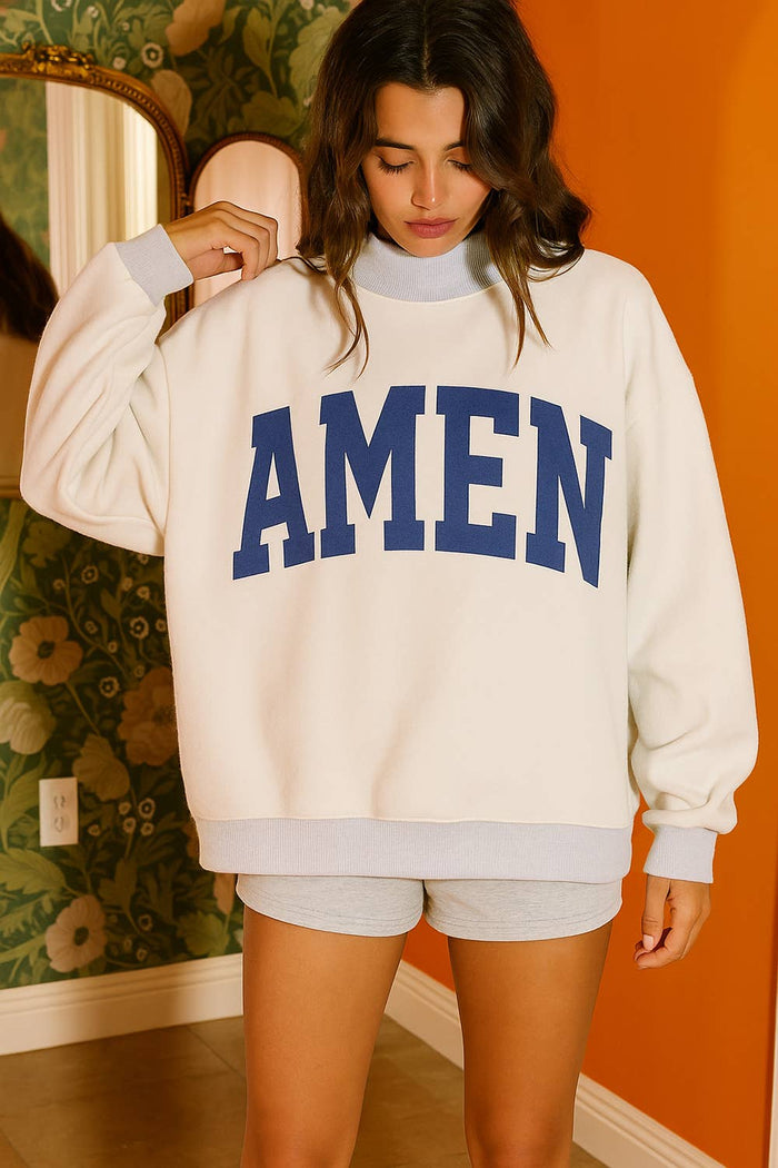 WWJD & AMEN Mock Neck