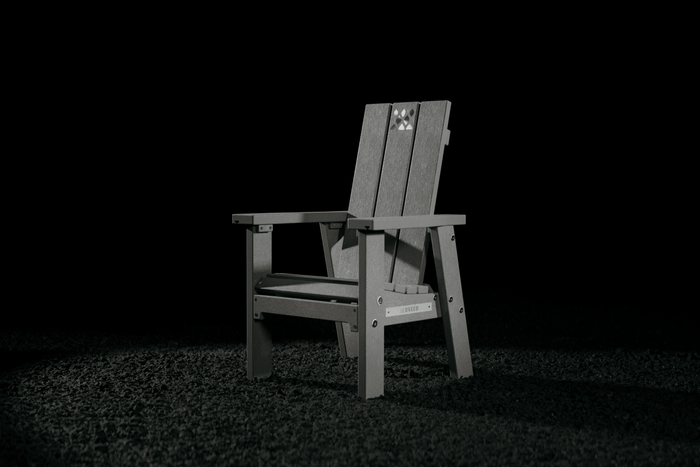 This is an image of a gray X Series Kids Chair
