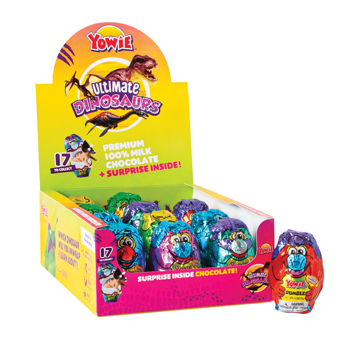 Yowie Ultimate Dinosaurs Surprise Chocolate Candy - 12 Count
