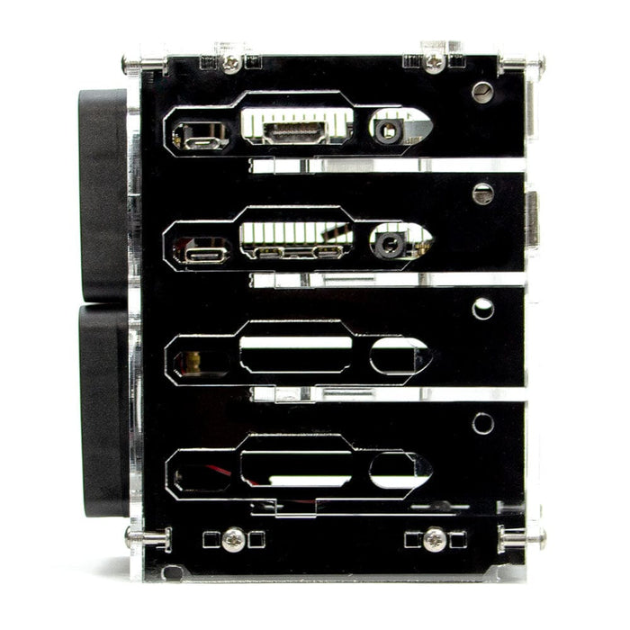Zebra Bramble Cluster Case (4-stack) by C4 Labs - The Pi Hut