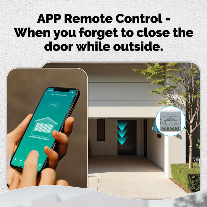 Zigbee Garage Door Controller Module Works with Tuya/Smart Life Alexa & Google Home Voice Control