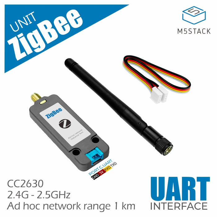 Zigbee Unit (CC2630F128) with Antenna - m5stack-store