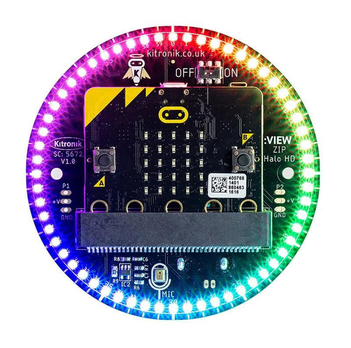 ZIP Halo HD for the BBC micro:bit by Kitronik - The Pi Hut